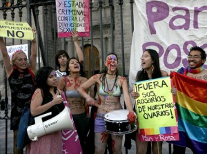 Protesta en Mexico por la visita del Papa