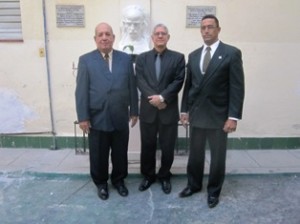 Izquierda Evaristo R. Gutierrez, Ernesto L. Ocaña y Gilberto S. Betancourt 