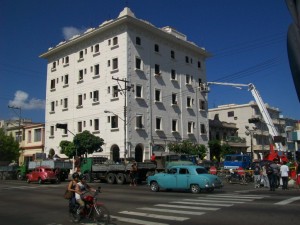 Edificio Sarra con derrumbe parcial Foto de Pablo Mendez