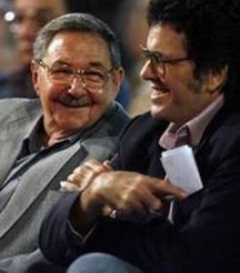 Abel Prieto y Raúl Castro