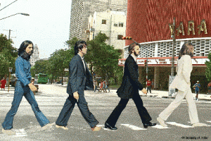 The Beatles en La Rampa-Fotomontaje de F. Hebra