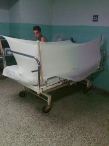 Pacientes con còlera en el hospital de Cienfuegos