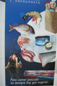 Cartel pescadería Fornos, La Habana_foto de la autora