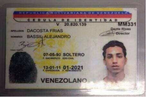 Célula de identidad de estudiante venezolano muerto ayer_tomada de internet