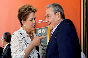 Dilma Rousseff y Raúl Castro, foto tomada de internet1