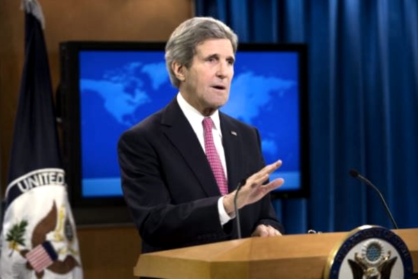 John Kerry durante el informe anual sobre derechos humanos del Departamento de Estado (Foto tomada de internet)