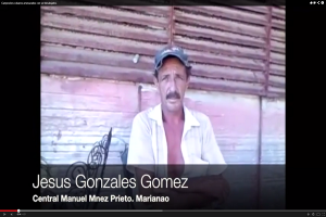 Campesino a punto de ser desalojado de tierras que les dio la "revolución"_captura de pantalla YouTube