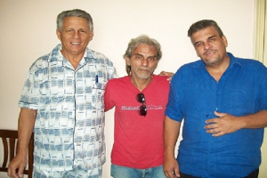Manuel Morejón, Luis Cino y Carlos Montoya_foto cortesía de Luis Cino