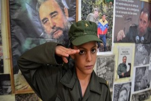 El niño Marlon Méndez (ocho años) que según la prensa oficialista cubana idolatra a Castro