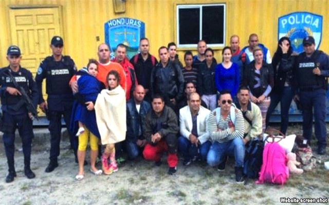 Cubanos detenidos en Honduras (foto tomada de Internet)