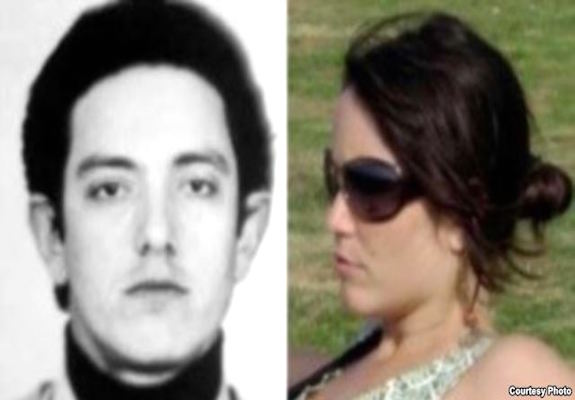 El terrorista chileno Juan Gutierrez Fischmann y su hija Gabriela, nieta de Raúl Castro