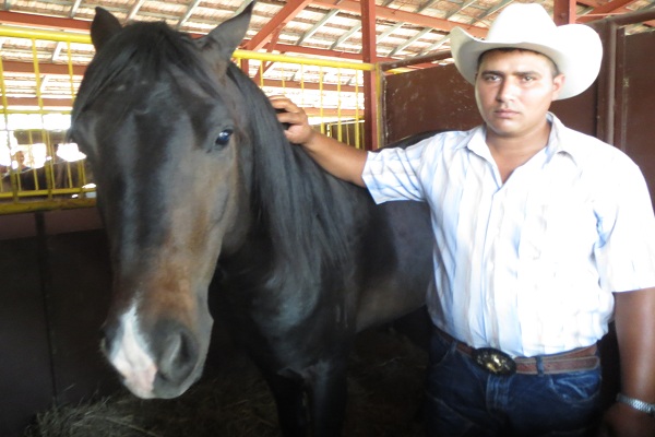 Jorge Enrique Torres, productor de caballos criollo cubano de Najasa, Camaguey (foto del autor)