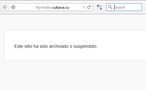 14yMedio suspendido en Plataforma CubaVa (foto del autor)