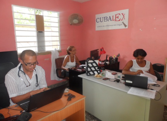 Oficina de Cubalex en La Habana (foto del autor)