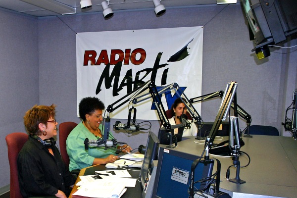 Estudio de Radio Martí (foto de Internet)