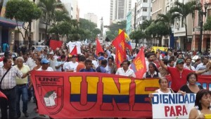 Marcha contra Correa