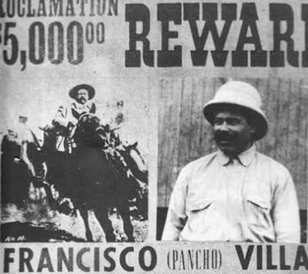 Cartel pidiendo recompensa por Pancho Villa (foto cortesía del autor)