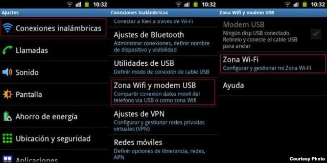 Bluetooth Wi-Fi Android