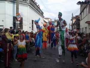 Los juglares son parte inseparable del carnaval (foto del autor)
