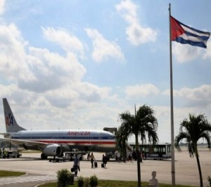 Un avión de American Airlines en Cuba (foto tomada de internet)