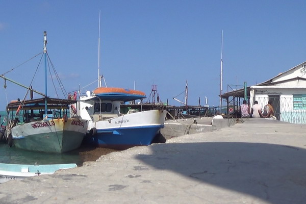 Muelle de Cabo Cruz, en el oriente de Cuba (foto de Roberto Rodríguez)
