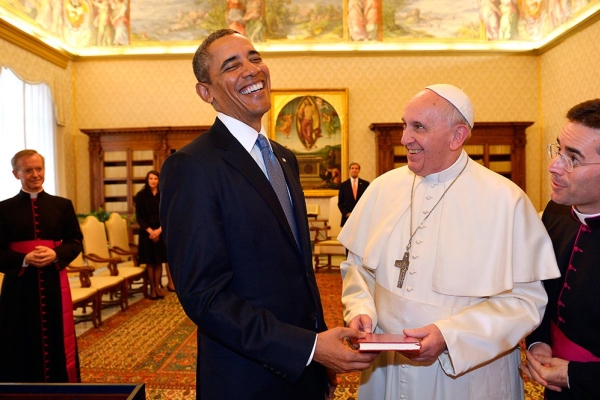 Barack Obama durante una visita al Vaticano (foto: cubaencuentro.com)