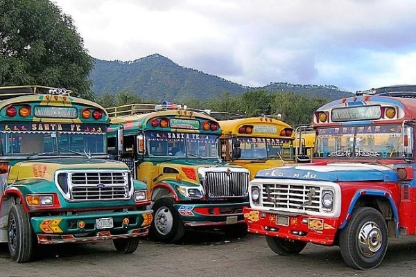 Autobuses rurales en Guatemala (Flick)