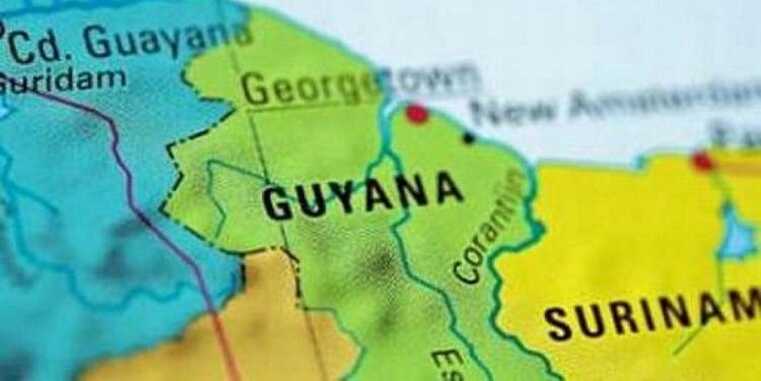 Mapa de Guyana