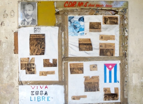 Mural de un Comité de Defensa de la Revolución (Foto: Ernesto Santana)