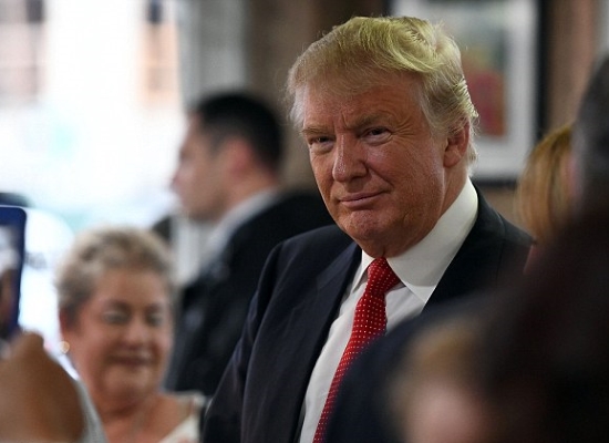 Donald Trump, en el Café Versailles de Miami (Foto: AFP/Getty)