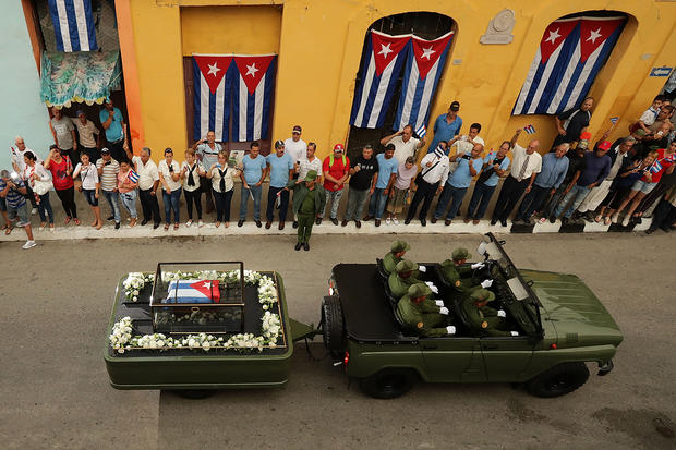 Caravana con las cenizas de Fidel Castro (Getty)