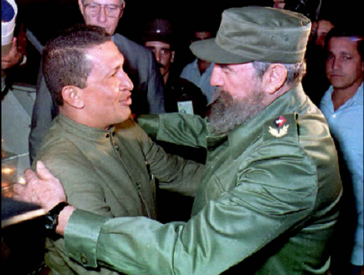 Primer encuentro entre Hugo Chávez y Fidel Castro,  La Habana, 14 de diciembre de 1994 