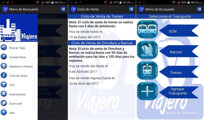 Vista de la aplicación móvil (Eliseo Matos/Captura de pantalla)