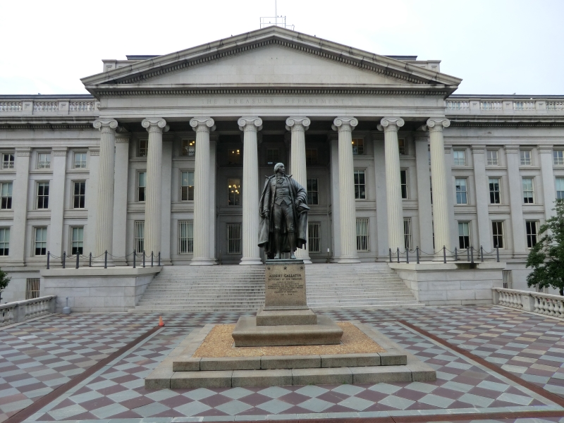 Sede del Departamento del Tesoro de EE.UU. (Wikimedia Commons)