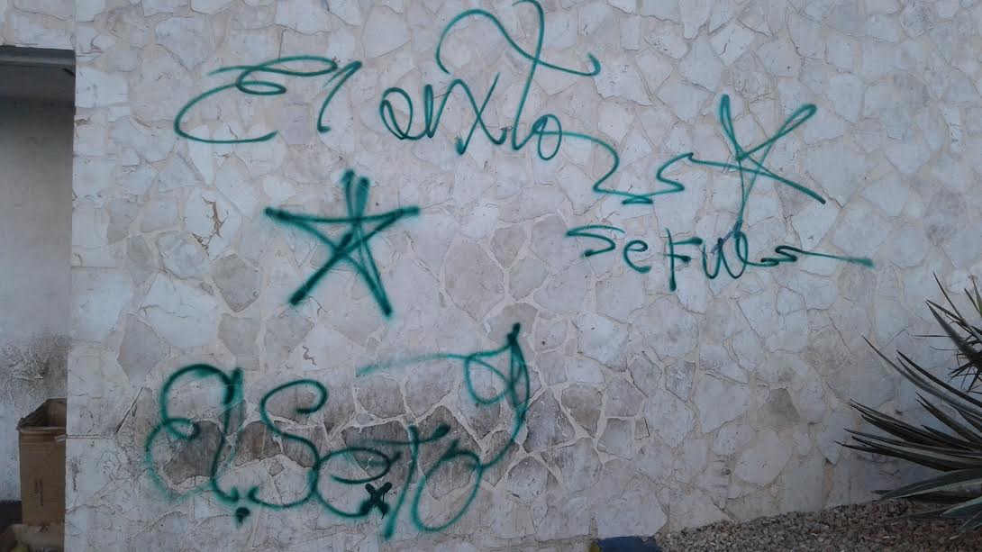 Graffiti de El Sexto posterior a la muerte de Fidel Castro (foto del autor)