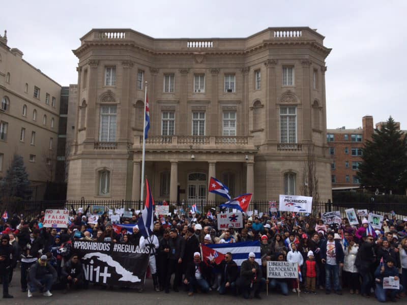 Cuba Exilio Washington Washington Prohibidos embajada