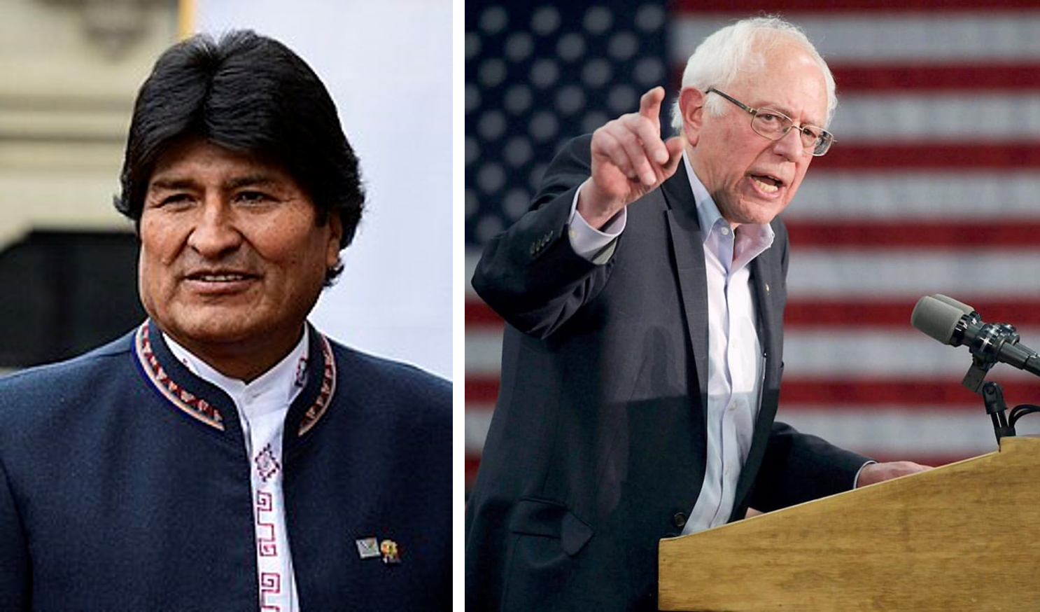 Evo Morales celebra candidatura de Bernie Sanders a elecciones en EEUU