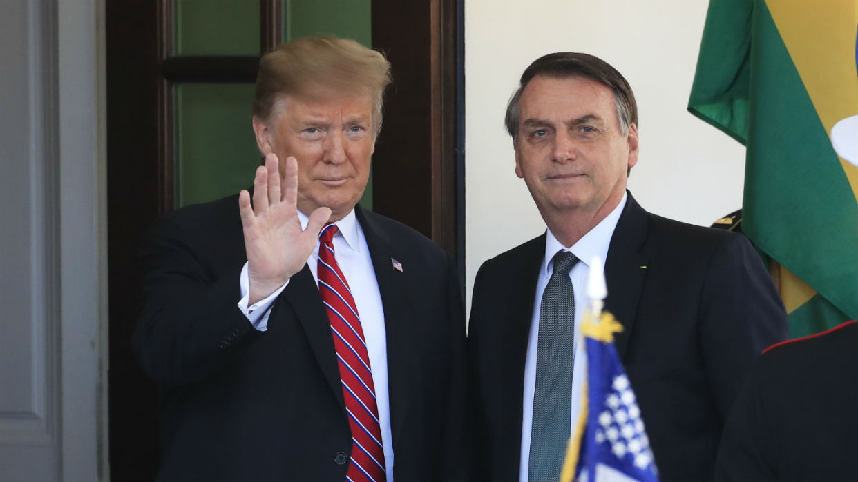 Donald Trump recibe a Jair Bolsonaro en la Casa Blanca 