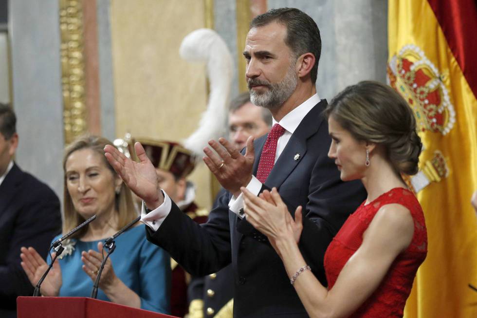 Los Reyes de España en el Congreso de los diputados