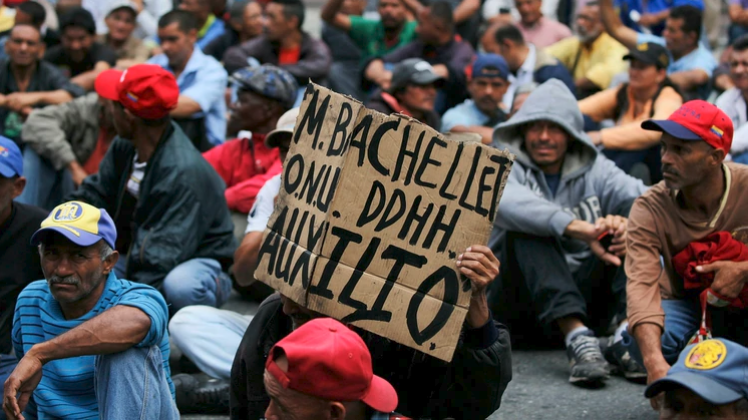 Protestas de este jueves en Caracas 