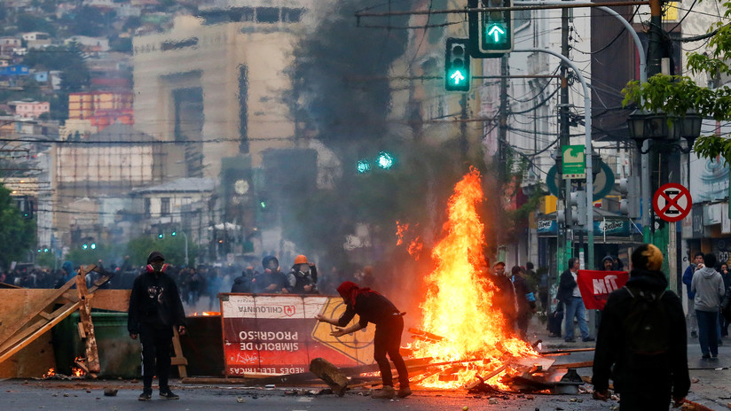 Chile protestas disturbios vandalismo violencia sebastián Piñera