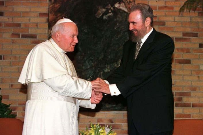 Cuba Juan Pablo II Fidel Castro iglesia papa religión visita