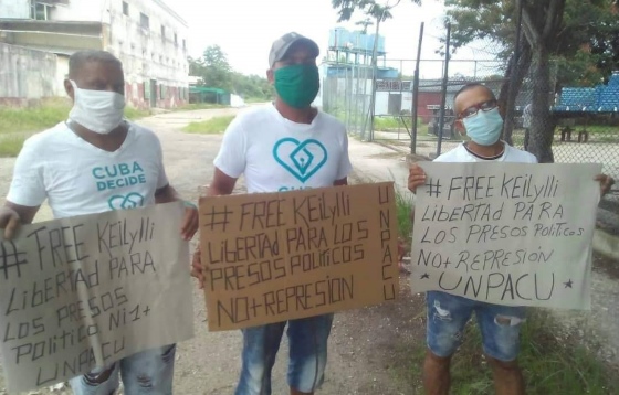Activistas de la UNPACU y Cuba Decide