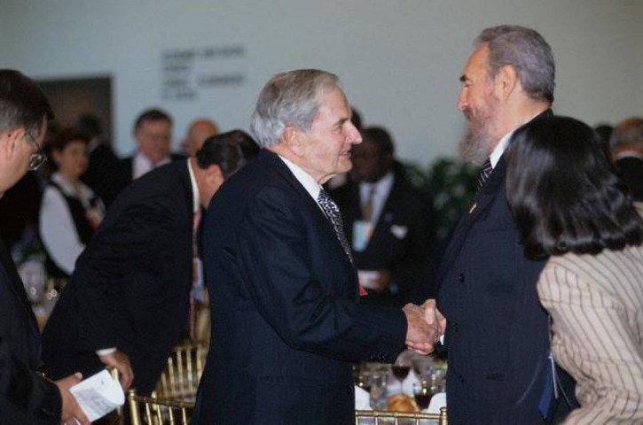 David Rockefeller Fidel Castro Cuba