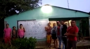 Protesta en Majibacoa por la libertad de Ernesto Pérez Pérez