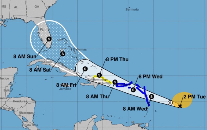 Ciclón tropical Florida Cuba