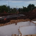 Efectos del tornado en San Nicolás de Bari