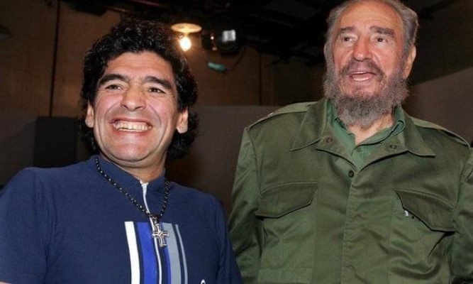 Maradona Fidel Castro