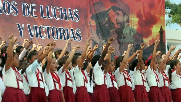 Niñez en Cuba, propaganda comunista, Cuba