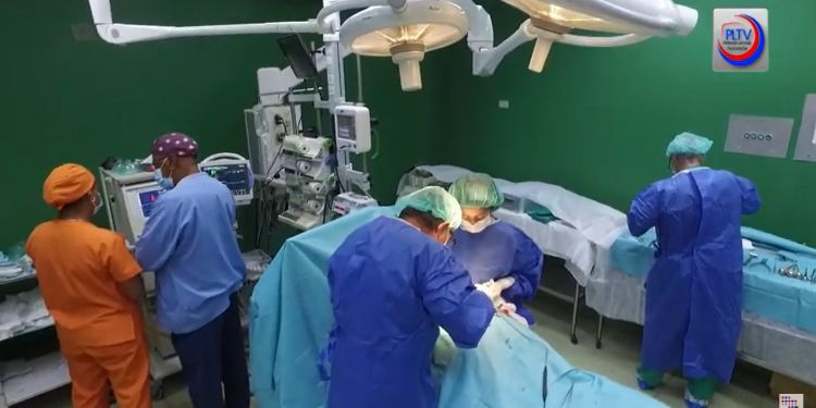An operating room at the “Cira García” Clinic, in Cuba